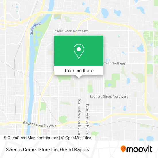 Sweets Corner Store Inc map