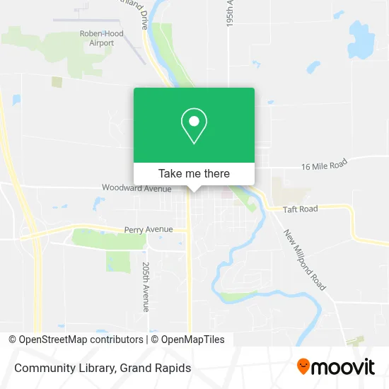 Community Library map