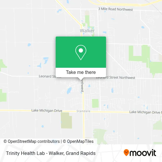 Trinity Health Lab - Walker map