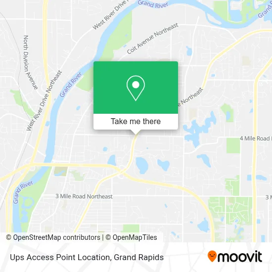 Ups Access Point Location map