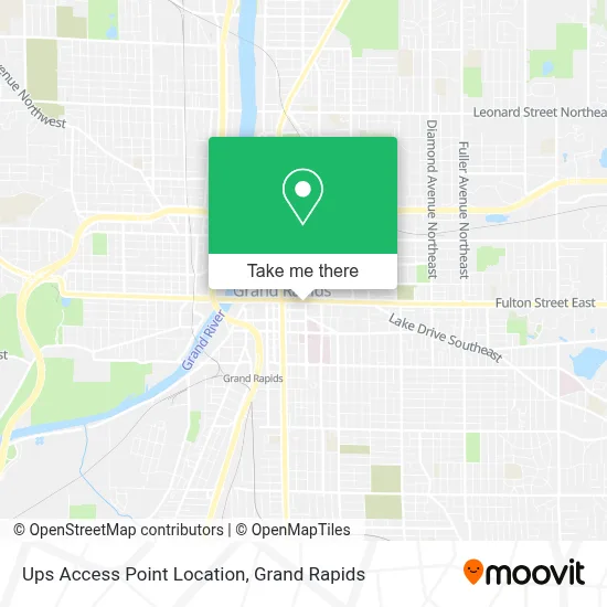 Ups Access Point Location map