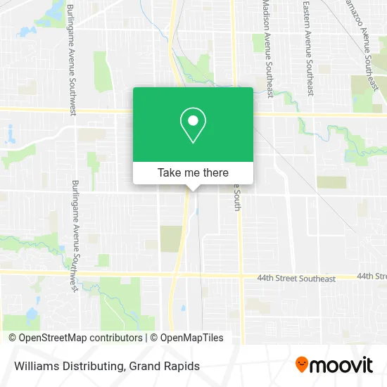 Williams Distributing map