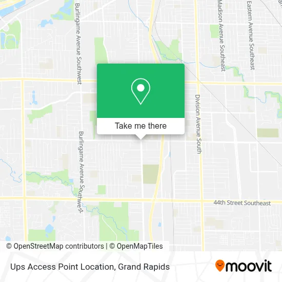 Ups Access Point Location map