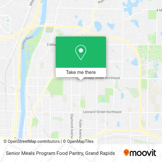 Senior Meals Program Food Pantry map