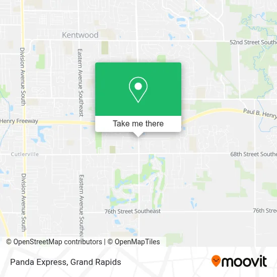 Panda Express map