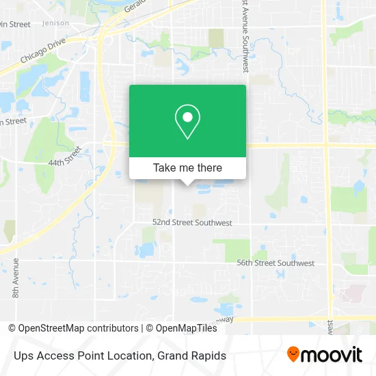 Ups Access Point Location map