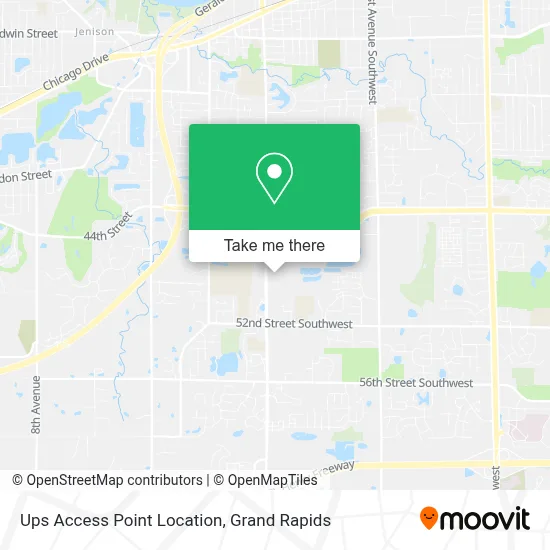 Ups Access Point Location map