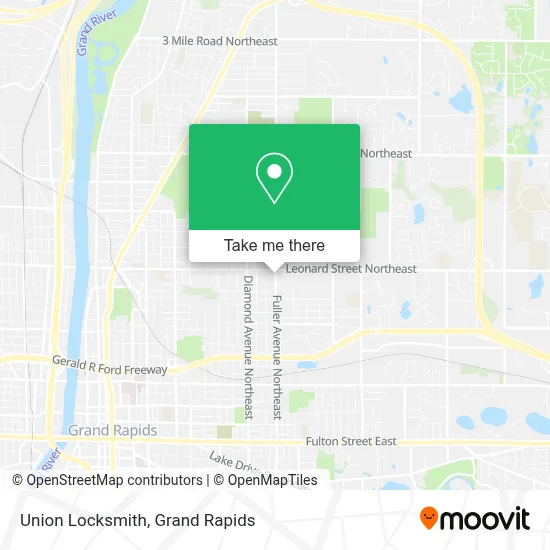 Union Locksmith map