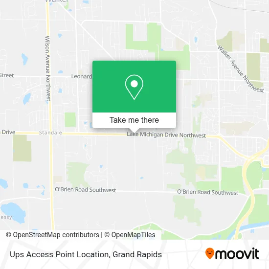Ups Access Point Location map