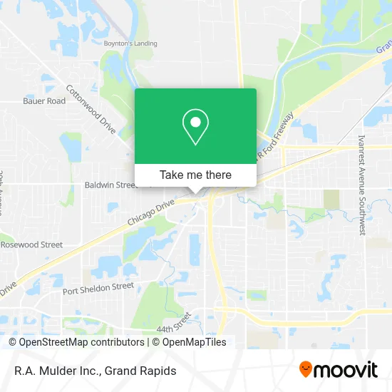 R.A. Mulder Inc. map