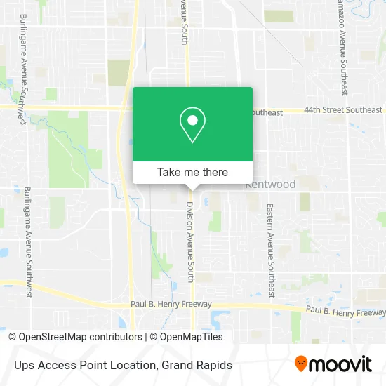 Ups Access Point Location map