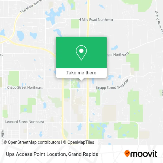Ups Access Point Location map