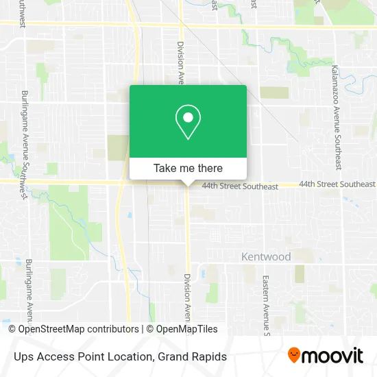 Ups Access Point Location map