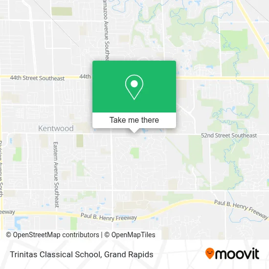 Trinitas Classical School map