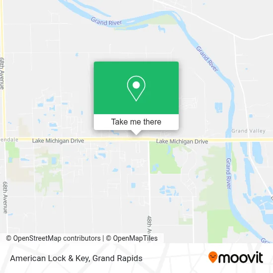 American Lock & Key map