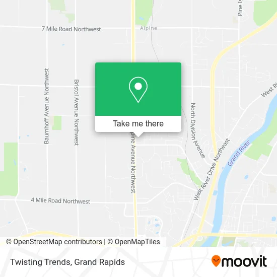 Twisting Trends map
