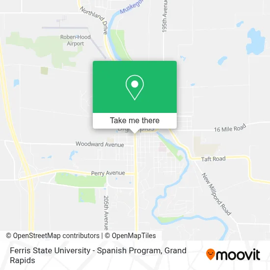 Ferris State University - Spanish Program map
