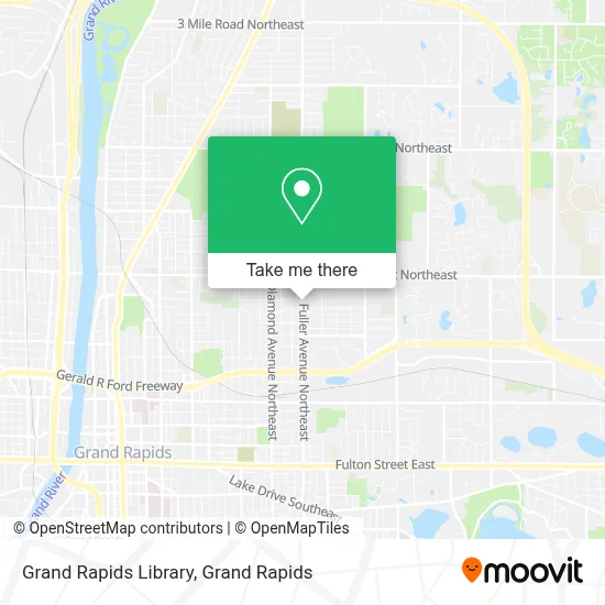 Grand Rapids Library map