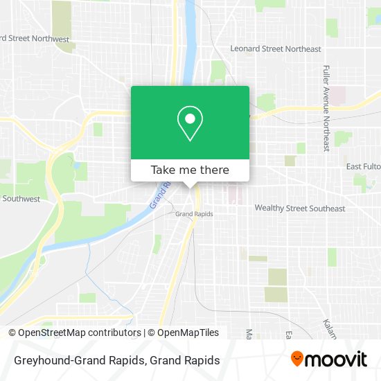 Greyhound-Grand Rapids map