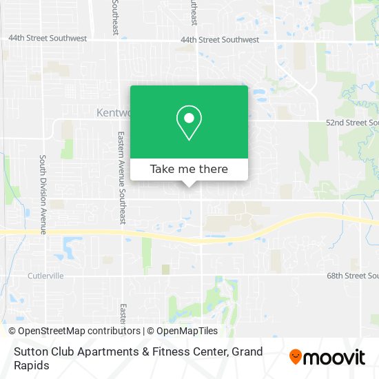 Sutton Club Apartments & Fitness Center map