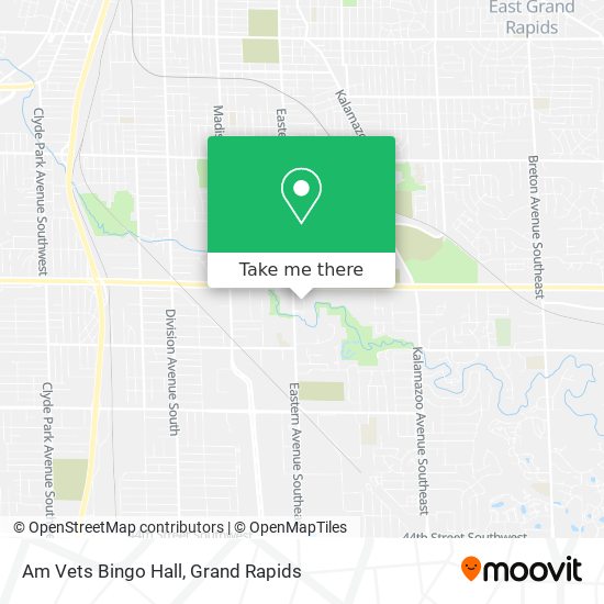 Am Vets Bingo Hall map
