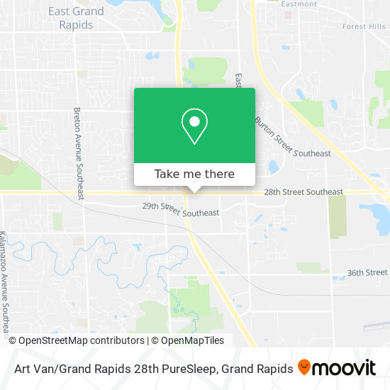 Art Van / Grand Rapids 28th PureSleep map