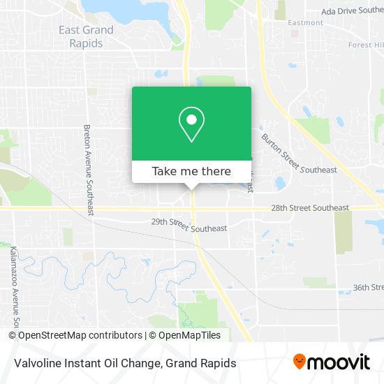 Mapa de Valvoline Instant Oil Change