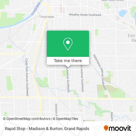 Mapa de Rapid Stop - Madison & Burton