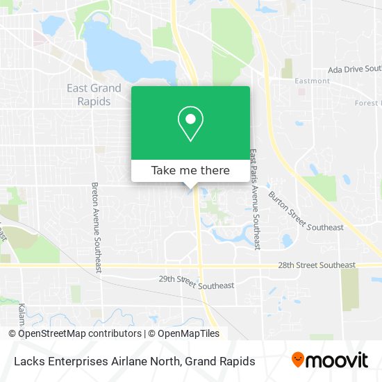 Mapa de Lacks Enterprises Airlane North