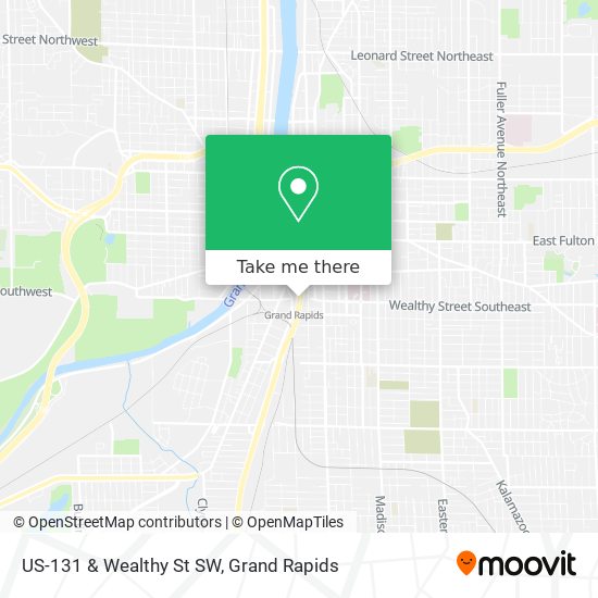 US-131 & Wealthy St SW map