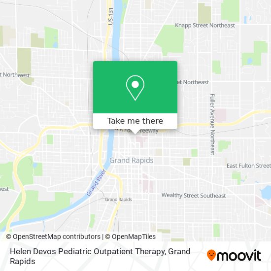 Helen Devos Pediatric Outpatient Therapy map