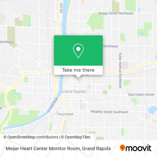 Meijer Heart Center Monitor Room map