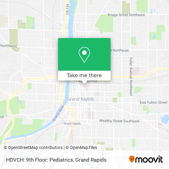 Mapa de HDVCH: 9th Floor: Pediatrics