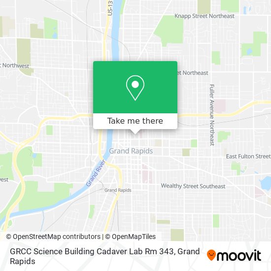 GRCC Science Building Cadaver Lab Rm 343 map