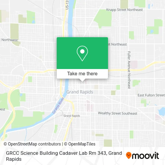 GRCC Science Building Cadaver Lab Rm 343 map