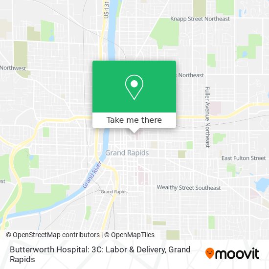 Mapa de Butterworth Hospital: 3C: Labor & Delivery
