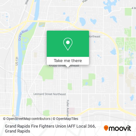 Grand Rapids Fire Fighters Union IAFF Local 366 map