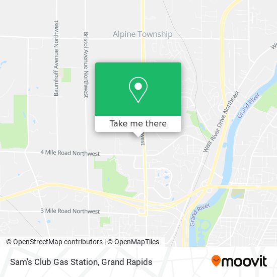 Sam's Club Gas Station map