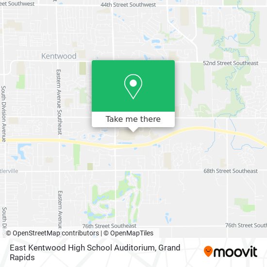 East Kentwood High School Auditorium map