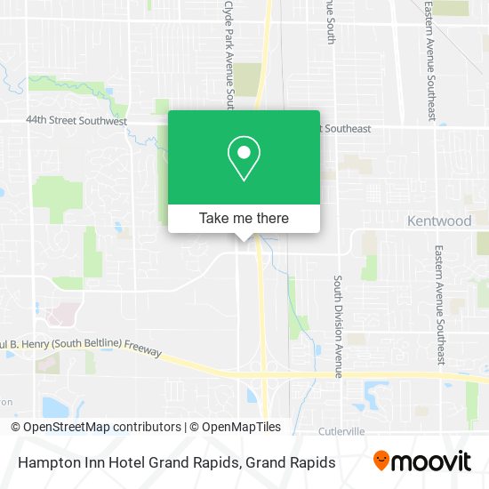 Mapa de Hampton Inn Hotel Grand Rapids
