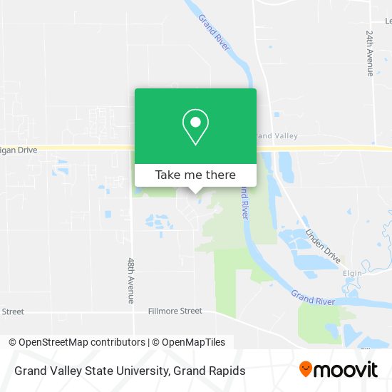 Mapa de Grand Valley State University