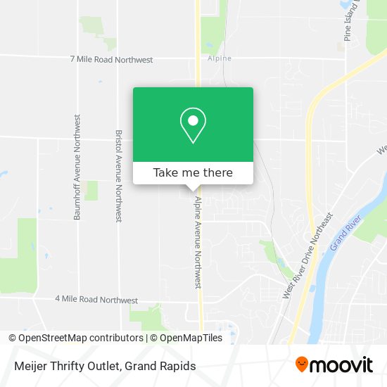 Meijer Thrifty Outlet map