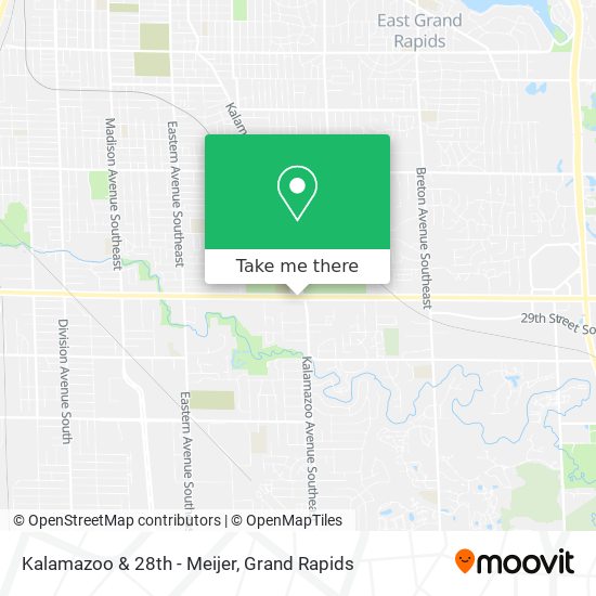 Kalamazoo & 28th - Meijer map