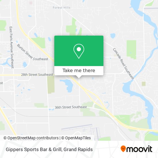 Mapa de Gippers Sports Bar & Grill