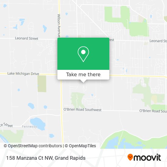 158 Manzana Ct NW map
