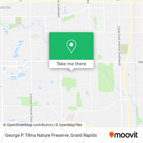 George P. Tilma Nature Preserve map