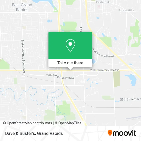 Dave & Buster's map