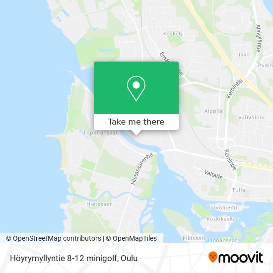 Höyrymyllyntie 8-12 minigolf map