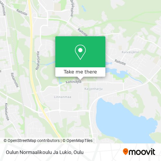 Oulun Normaalikoulu Ja Lukio map
