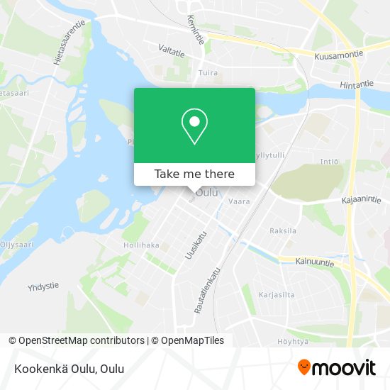 Kookenkä Oulu map